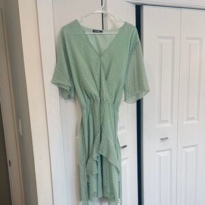 Light Green High Low Dress